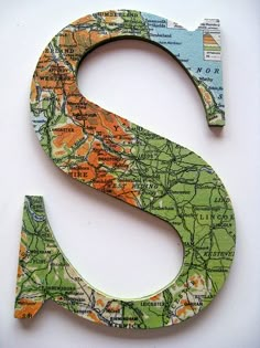 the letter s is made out of maps