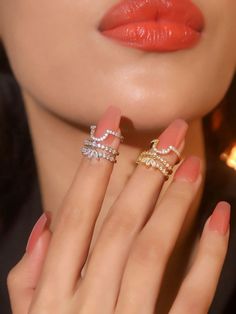 1 Nhẫn Bọc Móng Tay Đính Đá Cubic Zirconia Siêu Nhỏ, Trang Trí Móng Tay Thời Trang, Nhẫn Đầu Móng Tay Nhân Tạo Có Thể Tháo Rời Thích Hợp Để Đeo Hàng Ngày Nhiều màu    Đồng     Women Fashion Jewelry, size features are:Bust: ,Length: ,Sleeve Length: Fingernail Rings, Fingernail Ring, Nail Cover, Single Ring, Nail Ring, Estilo Punk, Style Punk, Jewelry Design Necklace, Watches Women Fashion