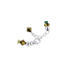 Add a splash of bold color with this stunning bronze bracelet. Crafted from .925 sterling silver, the bracelet features cabochon bronze lamp work glass beads with yellow and green flowers, measuring 20mm. The bracelet also comes with Austrian bicone crystals: 4mm green brown and 6mm crystal. Adjustable from 7.5 inch to 8.5 inch, the bracelet comes with a lobster claw clasp to secure the bracelet into place effectively. A wonderful way to add color to any outfit - get yours now. Adjustable Gold Bracelets With Sterling Silver Clasp, Nickel Free Gold Beaded Bracelets In Sterling Silver, Silver Bangle With Extender, Green Jewelry With Extender As Gift, Gold Sterling Silver Bracelet With Extender, Gold Sterling Silver Bracelets With Extender, Adjustable Metal Charm Bracelet With Sterling Silver Clasp, Adjustable Green Jewelry With Sterling Silver Clasp, Adjustable Gold Sterling Silver Bracelet With Lobster Clasp