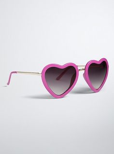 We've got hearts in our eyes! And eyes only for these sunglasses. The festival-ready shades sport magenta heart-shaped frames that are cute meets retro. 100% UV Protection. Man-made materials. Imported. The best plus size women's heart shaped sunglasses eyewear in pink. Heart-shaped Plastic Sunglasses With Mirrored Lenses, Trendy Heart Print Sunglasses For Valentine's Day, Heart-shaped Mirrored Sunglasses, Trendy Valentine's Day Sunglasses With Heart Print, Heart-shaped Sunglasses With Heart Print, Fun Heart-shaped Sunglasses With Heart Print, Trendy Heart-shaped Sunglasses With Heart Print, Cute Heart Print Sunglasses For Valentine's Day, Spring Heart-shaped Plastic Sunglasses