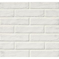 a white brick wall with no mortar