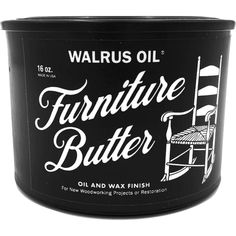 T33866 Walrus Oil® Furniture Butter 16 oz   The best-selling tung oil-based wood finish for new woodworking projects or restorations.    Inspired by varnishes created for early violin and cello finishing, Walrus Oil's Furniture Butter is meticulously made in a proprietary 4-stage brewing process.  The result is an incredibly versatile oil and wax-based finish that penetrates wood surfaces, pulling out natural wood colors and tones, and locking them in permanently with a natural seal.  The ro Melange Paints, Home Skills, Updating Furniture, Oak Picture Frames, Slide Rock, Furniture Finish, Wood Finishing, Amazon Items, Lime Oil