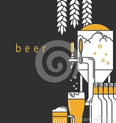 Beer Infographic, Wine Store Design, Beer Artwork, Beer Box, Logo Illustration Design, Beer Advertising, Pub Restaurant, Beer Shop