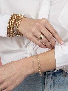 Elevate your jewelry collection with our 14k Gold Cigar Band—an effortlessly chic, flat 5mm gold band designed for the modern woman who values timeless elegance and versatility. Crafted from high-quality 14k gold, this sleek statement ring embodies minimalist sophistication, perfect for stacking or wearing solo for a bold look. Whether you’re heading to a work meeting, a weekend brunch, or a holiday party, this cigar band seamlessly enhances your style with a luxurious yet understated touch. Mad Statement Gold Ring, Dainty Gold Jewelry, Work Meeting, Breaking Up, Dainty Bracelet, Weekend Brunch, Initial Jewelry, Dainty Bracelets, Tennis Bracelet Diamond