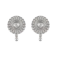 925 sterling silver Stud earrings, Sterling Silver Round Floral earrings, Floral Stud earrings Jewelry - Women's Earrings - Girls earrings Product Type:- Earring Metal: 925 sterling silver Length - 39mm Width - 25mm You will love it! Customization / Replacements  It's easy to create jewelry that's perfect for you. Change the materials to suit your style and budget:  Amethyst, Topaz, Garnet, Peridot, etc. I am happy to quote you the price. Also it can be made of 14K, 18K white, yellow, rose gold, Traditional Silver Dangle Clip-on Earrings, Fine Jewelry Sterling Silver Round Clip-on Earrings, Sterling Silver Round Earrings Fine Jewelry, Silver Clip-on Earrings For Anniversary, Traditional Silver Single Earring, Silver Round Plug Earrings For Formal Occasions, Sterling Silver Hallmarked Diamond Earrings, Hallmarked Sterling Silver Bridal Earrings, Traditional Silver Dangle Diamond Earrings