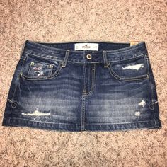 Brand New,Tags Attached 2000 Style, 2000s Hollister, Hollister Clothes, Hollister Skirt, Vintage Brands, 2000s Clothes, 2000 Fashion, Y2k Skirt, Skirt Shorts