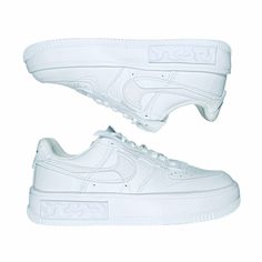 🤩Nike Women Shoes Sz 9.5 Air Force 1 Fontanka Triple White Retro DH1290-100 NEW Lifestyle School, Nike Women Shoes, Nike Air Force 1 Fontanka, Box Shoes, Heritage Fashion, Nike Shoes Women, Retro Look, Nike Air Force 1, Vintage Vibes