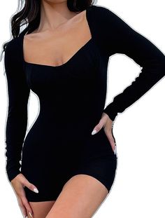 Stretch Ribbed Long Sleeve Bodysuit, Sleek Long Sleeve Bodysuit, Sleek Long Sleeve Solid Color Bodysuit, Fitted Long Sleeve Ribbed Bodysuit, Ribbed Fitted Long Sleeve Bodysuit, Chic Long Sleeve Elastane Bodysuit, Fitted Solid Color Bodysuit For Fall, Winter Long Sleeve Solid Color Bodysuit, Trendy Fitted Ribbed Bodysuit