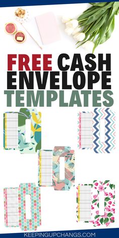 the free printable cash envelope templates are perfect for any type of paper you want to use