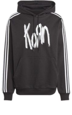 adidas Originals x Korn Parker Hoodie 'Black' IN9102 Korn Adidas, Harrods London, Limited Edition Sneakers, Baggy Clothes, Y2k Affliction, Bill Kaulitz, Tom Kaulitz, Adidas Hoodie, Hot Sneakers