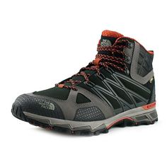 The North Face Ultra Hike II Mid Gore-Tex Shoes Men's The North Face Functional Waterproof Boots, Gore-tex Waterproof Lace-up Boots For Climbing, Black Waterproof Boots With Shock Absorption For Outdoor Activities, Black Waterproof Boots With Shock Absorption For Outdoor, Functional Lace-up Hiking Boots For Climbing, Waterproof Lace-up Walking Shoes For Climbing, Shock Resistant Black Hiking Boots For Walking, Black Shock Resistant Hiking Boots For Walking, Shock Resistant Black Hiking Boots