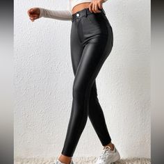 Polyester Xs= 2 S=4 M=6 L=8/10 Xl=12 Leather Jeggings, Houndstooth Leggings, Suede Pants, Floral Print Pants, Pants High Waisted, Velvet Pants, Women Pants, Faux Leather Leggings, Leather Leggings