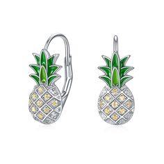 PRICES MAY VARY. 🎁Pineapple earrings design inspiration from our life. pretty and sweet women earrings jewelry,silver pineapple stud earrings is the best gifts for women.teens,daughter,mother,sister...... 🎁Pineapple gifts for women jewelry made 925 sterling silver,tarnish resistant,white gold plated,hypoallergenic,nickel-free,lead-free,cadmium-free 🎁Pineapple hoop earrings size:18.8*7.8mm,weight:2.36g for one pair small hoop earrings 🎁 Pineapple jewelry comes with LUHE Jewelry gift box, perf Pineapple Jewelry, Pineapple Gifts, Pineapple Earrings, Cherry Earrings, Mother Christmas Gifts, Womens Earrings Studs, Online Earrings, Earrings Sterling Silver, Jewelry Gift Box