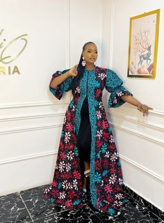 Long Sleeve Ankara Maxi Dress For Parties, Black Ankara Fabric Maxi Dress, Blue Long Sleeve Ankara Dress, Spring Ankara Maxi Dress, Black Long Sleeve Dress In Ankara Fabric, Spring Maxi Dress In Ankara Fabric, Long Sleeve Ankara Fabric Spring Dress, Spring Ankara Long Sleeve Dress, Spring Long Sleeve Ankara Dress