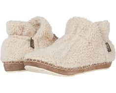 L.L.Bean Cozy Slipper Bootie Pile Fleece | Zappos.com Cream Round Toe Winter Booties, Casual Warm Booties For Winter, Casual Warm Winter Booties, Cozy Fall Booties With Round Toe, Cozy Round Toe Booties For Fall, Cozy Brown Winter Booties, Casual Winter Booties With Plush Lining, Comfortable Beige Winter Boots, Cream Casual Winter Booties