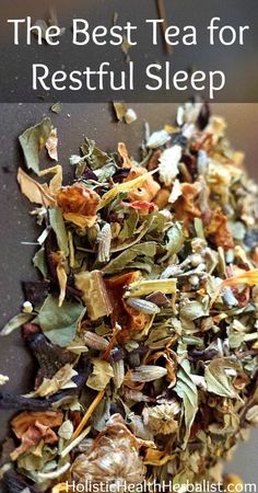 the best tea for restful sleep is made with dried herbs and other essentials