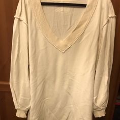 Size L Women’s Long-Sleeve Free People Oversized Shirt. Ivory Color, Waffle-Weave. Never Worn, One Tiny Blemish In Sleeve (See Photo) Free People Shirt, Waffle Weave, Ivory Color, Oversized Shirt, Free People Tops, Shirt Color, See Photo, Colorful Shirts, Free People