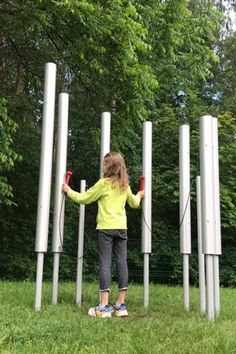 Single or Sets of Tubular Bells | Outdoor Instruments Outdoor Music Area, Musical Playground, Sensory Gardens, Tubular Bells, Music Garden, Adult Playground, Music Project, Diy Instruments, Outdoor Music