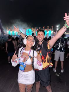 My boyfriend and I wore fire and ice themed outfits for Day 2 of EDC Las Vegas 2024 🔥 ❄️ Fire And Ice Rave Outfit, Rave Outfits Couple Ideas, Decadence Rave Outfits Winter, Fuzzy Rave Outfit, Rave Group Outfits Ideas, Countdown Nye Rave Outfits, Decadence Rave Outfits, Silver Rave Outfit