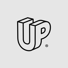 the letter u is shown in black and white