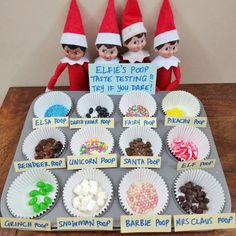 the elfs are getting ready to make their own christmas treats for the holiday season