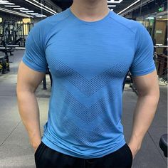 Compression Short Sleeve Men's Gym Workout T Shirt - Men's Fitness Apparel, Men's Sports & Fitness T Shirts | Vivinch Breathable Sportswear T-shirt, Athleisure Compression T-shirt, Breathable, Stretch Short Sleeve Running T-shirt, Moisture-wicking Stretch T-shirt For Gym, Breathable Athletic Fit T-shirt For Gym, Technical Compression T-shirt With Moisture-wicking, Stretch Athleisure T-shirt For Running, Breathable Short Sleeve Gym T-shirt, Athleisure Crew Neck Top With Breathable Mesh