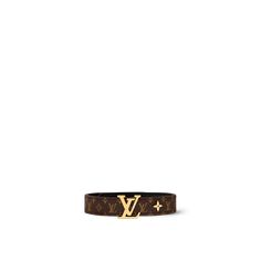 LOUIS VUITTON® - Lv Iconic Bracelet - Monogram Louis Vuitton Bracelet, Classic Monogram, Louis Vuitton Jewelry, Louis Vuitton Official, Bracelet Collection, Wide Straps, Monogram Canvas, Womens Bracelets, Arm Band