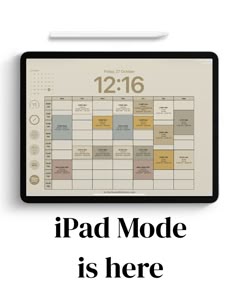 an ipad with the text ipad mode is here