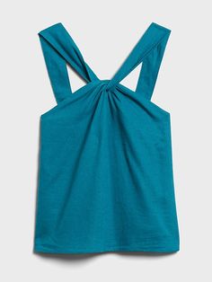 Linen-Blend Twisted Halter Top | Banana Republic High Rise Style, Top Banana, Travel Outfits, Halter Style, Travel Outfit, Halter Neck, Halter Top, Linen Blend, Banana Republic