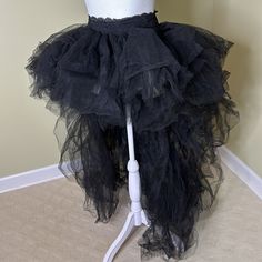 Dolls Kill | Skirts | Nwt Dolls Kill Wicked Nymph Princess Tulle Skirt | Poshmark Flowy Black Tulle Skirt, Party Can-can Petticoat With Tiered Skirt, Black Ruffled Skirt For Halloween, Black Ruffled Petticoat, Can-can Petticoat For Costume Party, Stretch Petticoat For Costume Party, Halloween Fitted Mini Skirt With Ruffles, Fitted Halloween Mini Skirt With Ruffles, Halloween Mini Skirt With Ruffles