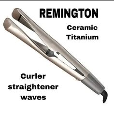 Remington Pro 1" Multi-Styler With Twist & Curl Technology Straighten Or Curl Using Just One Tool! The Remington Pro 1" Multi-Styler With Twist & Curl Technology Features Unique Twisted Plates That Guide Hair To Set Bouncy Curls, Beach Waves, Or Straight Styles. The New And Improved Smooth Glide Design Delivers A Smooth Glide As You Style. It’s Perfect For Color Treated Hair Thanks To The Heat Control Sensor, Which Prevents Overheating For Less Damage And Color Fading*. The Ceramic Titanium Plat Remington Straightener, Wave Curling Iron, Beach Waves Curling Iron, Straightener Waves, Curling Flat Iron, Hair Curling Tools, Waves With Curling Iron, Curling Straight Hair, Curling Tools