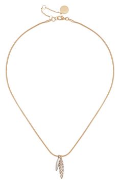 Elevate your wardrobe in a minimalist pendant necklace crafted in goldtone and silvertone plate that's ideal as a standalone piece or as a layered look. 18" length; 2" extender Lobster clasp closure Goldtone plate/silvertone plate Imported Two Toned Necklace, Minimalist Pendant, Necklace Craft, Layered Look, Vince Camuto, Womens Jewelry Necklace, Lobster Clasp, Two Tone, Jewelry Necklace Pendant