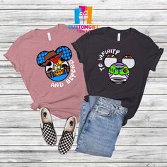 To Infinity And Beyond T-shirt, Toy Story Shirt, Mickey Shirt, Couple Shirt, Disney Shirt, Disney Family Shirt Disney Family Birthday Shirts, Winnie The Pooh Family Shirts, Disney World Couple Shirts, Matching Disney Shirts For Couples, Toy Story Shirt Ideas, Toy Story Family Shirts, To Infinity And Beyond Shirt, Matching Disney Outfits, Disneyland Couples Shirts