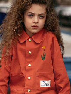 Embroidered Mallorca Patch Jacket red Kids Summer Outfits, Organic Kids Clothes, Jacket Summer, Patch Jacket, Kids Deco, Cool Kids Clothes, Toddler Summer, Summer Outfits Kids, Summer Vacations