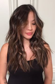 Glazed Hair Brown, Brown Glazed Hair, Gloss Hair Color Brunette, Hair Glaze Before And After Brunettes, Glazed Brunette, Glazed Brunette Hair, Brunette Hair Gloss, Asian Brunette Hair, Winter Hair 2023