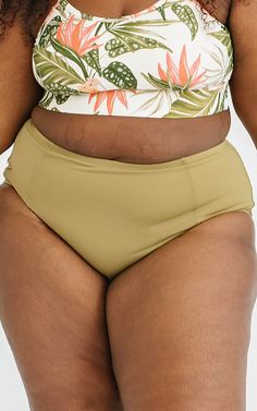 Cactus High-Waist Bottom | Lime Ricki Poolside Style, Poolside Fashion, Perfect Legs, Green Cactus, High Waisted Swim, Short Legs, High Waist Bottoms, Princess Seams, Princess Seam