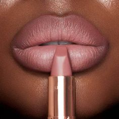 NEW! Mini Pillow Talk lip kit for the ICONIC, universally-flattering lip look! Charlotte Tilbury Pillow Talk Lipstick, Charlotte Tillbury, Nude Pink Lipstick, Revolution Lipstick, Pillow Talk Lipstick, Charlotte Tilbury Lipstick, Charlotte Tilbury Matte Revolution, Lipstick For Dark Skin, Lipstick Liner