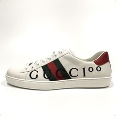 Gucci Aria, Gucci High Top Sneakers, Gucci High Tops, Gucci Box, Gucci Sneakers, Shoes Gucci, Gucci Gucci, Leather High Tops, Retro Logo