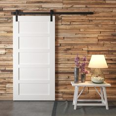 655302995532_10484244_-217768615.jpg 5 Panel Barn Door, Sliding Door Bedroom, Cookie Room, Interior Barn Door Ideas, Barn Door Bathroom, Slide Doors, Barn Door Ideas, Aesthetic Office, White Barn Door