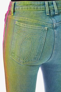 RAINBOW VINTAGE CROP – Jordache Faded Cropped Jeans For Spring, Summer Faded Flare Jeans With Five Pockets, Summer Faded Cropped Jeans With Five Pockets, Faded Flare Jeans For Summer, Acid Wash High Rise Jeans With Five Pockets, Trendy Faded Cropped Jeans For Summer, Spring Hand Dyed Straight Leg Bottoms, Spring Faded Flare Jeans With Five Pockets, Faded Washed Cropped Jeans For Spring