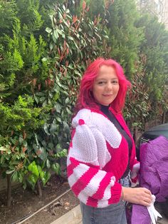 Ribbon Pink Sweater,knit Cardigan, Handknitted Kawaii Sweater, Cardigan, Holiday Theme, Gift Ideas for Halloween - Etsy Theme Gift Ideas, Kawaii Sweater, Pink Pullover, Holiday Theme, Pullover Cardigan, Ideas For Halloween, Holiday Themes, Sweater Knit, Pink Sweater