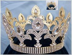 The Millenium Rhinestone UNISEX Full Gold Crown – CrownDesigners Beauty Pageant Crowns, King Crowns, Queen Crowns, King And Queen Crowns, Glitz Pageant, Ancient Kings, King's Crown, Pageant Crowns, Princess Bridal