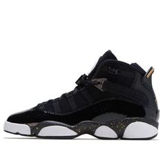 (GS) Air Jordan 6 Rings 'Black Metallic Gold' 323419-007 (AJ6/SNKR/Retro/Non-Slip/High Top/Basketball/Shock-absorbing) Air Jordan 6 Rings, Jordan 6 Rings, Rings Black, Air Jordan 6, Jordan 6, 6 Rings, Black Metallic, Black Rings, Metallic Gold