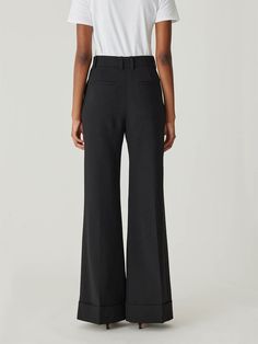 Featuring a high waist, sophisticated wide-leg silhouette, and chic cuff details, these trousers offer a polished and elegant look. High waist Wide-leg silhouette Chic cuff details 41% Wool, 52% Polyester, 4% Elastane, 3% Polyamide Dry Clean Only Black Wide Leg Trousers, Cuff Detail, Rebecca Taylor, Elegant Look, Dry Clean Only, Dress Pants, First Order, Casual Pants, The Black