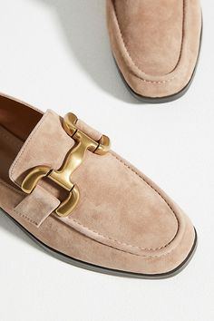 Zagreb Loafers by Bibi Lou in Beige, Women's, Size: 40:9.5-10, Leather/Rubber/Suede at Anthropologie Loafers Outfit Brown, Velvet Loafers Women, Beige Loafers Outfit Women, Beige Loafers Outfit, Brown Loafers Outfit, Brown Loafers Outfit Women, Loafers Beige, Beige Loafers