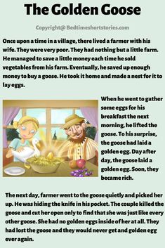 the golden goose story with text