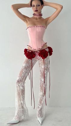 Corset Dress For Birthday Shoot, Hot Pink Fashion Outfits, Lovecore Aesthetic Outfit, Lovecore Outfits, Lovecore Fashion, Fanci Club, Look Festival, Instagram Baddie, Inspo Outfit