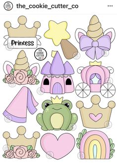 the princess cut outs are ready to be used for crafts