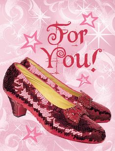 Ruby slippers were just made for glitter, don't you agree? Here, Dorothy's favorite footwear graces the perfect little mini card. So the gift you're giving becomes even more special! Description officially licensed Wizard of Oz product petite, colorful and fun little card for any gift provides enough writing space for your unique message features eye-catching glitter accents measures 2.375" wide x 3.125" high comes with a white envelope This product is only available to ship within the United St Maria Core Aesthetic, Ethereal Realm, Wizard Of Oz Decor, Maria Core, Ruby Slipper, Silver Slippers, Ruby Red Slippers, Red Hat Ladies, Red Slippers