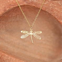 Gold dragonfly necklace - bug necklace - dragonfly pendant necklace This ultra feminine and delicate gold vermeil dragonfly hangs happily from an 16 inch 14k gold vermeil chain. Please feel free to select a different length chain if you prefer! This beauty measures 15mm x 21mm Need a few reasons to Dragonfly Jewelry Necklace, Bug Necklace, Curved Bar Necklace, Diamond Bar Necklace, Dragon Flies, Dragonfly Jewelry, Dragonfly Art, Dragonfly Necklace, Dragonfly Pendant